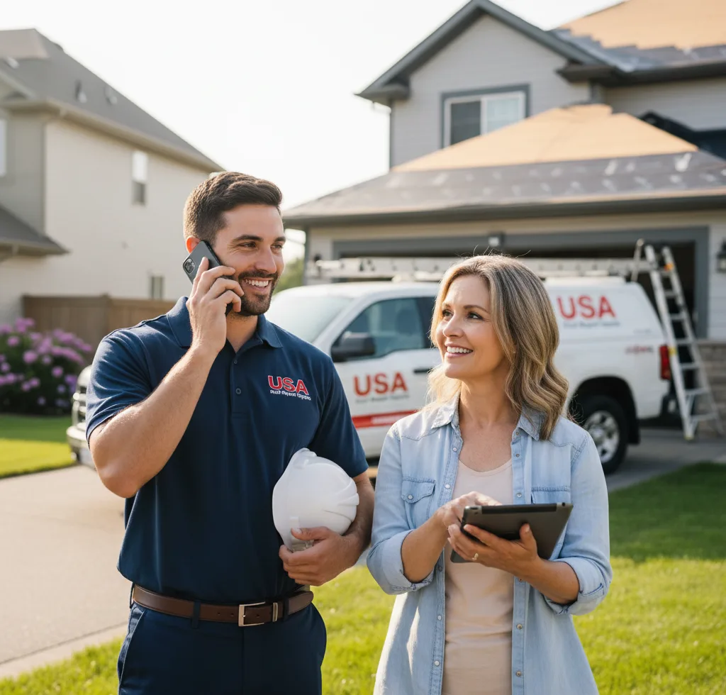USA Roof Repair Experts customer support in Hartsfield